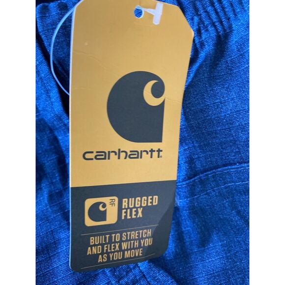 CARHARTT Rugged Flex Modern Fit Ripstop Straight Leg Pant 3XL Blue - Picture 6 of 6